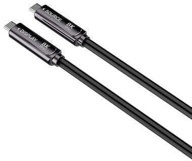 Unitek Cablu Video USB-C Masculin - USB-C 60W PD Negru 5m