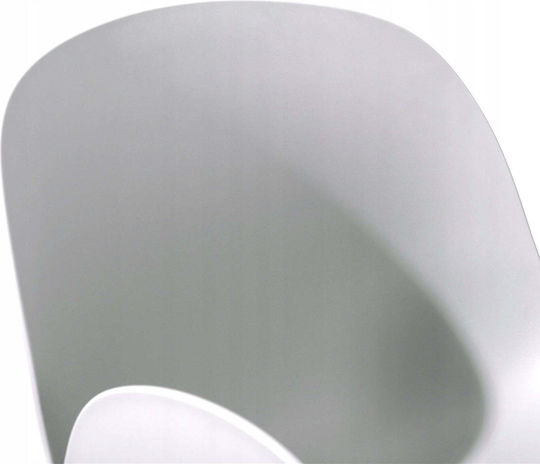 Metallic White Dining Chair