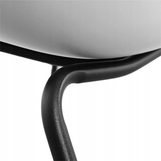 Metallic White Dining Chair