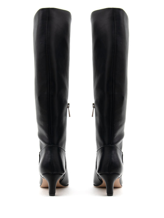 Damenstiefel mit Mittelhohem Absatz Schwarz