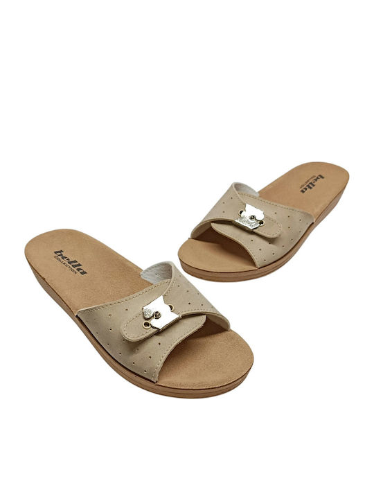 Women's Flat Sandals Beige