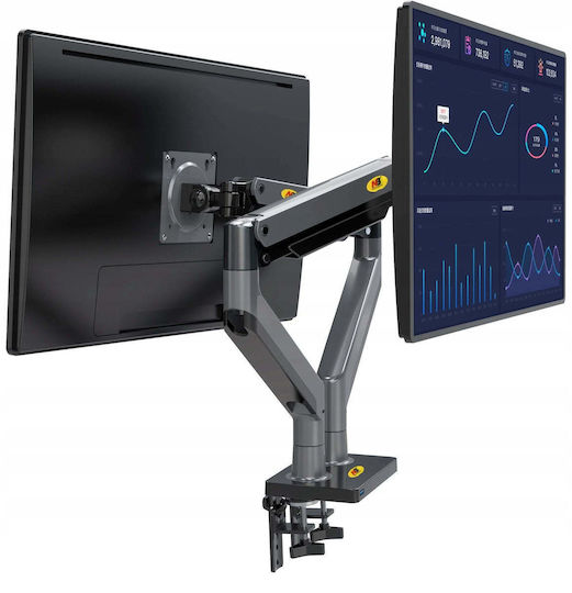 Fiber Novelty G35 Computer Monitor Ständer für 2 Bildschirme bis 32" mit Verlängerungsarm