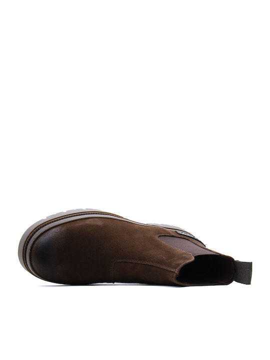 Suede Chelsea Brown Boots