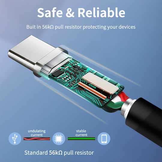 Cabletime USB 3.0 Cable USB-C Male - USB-A Black 3m CT-C160-U33-CMAMN 50 Pieces