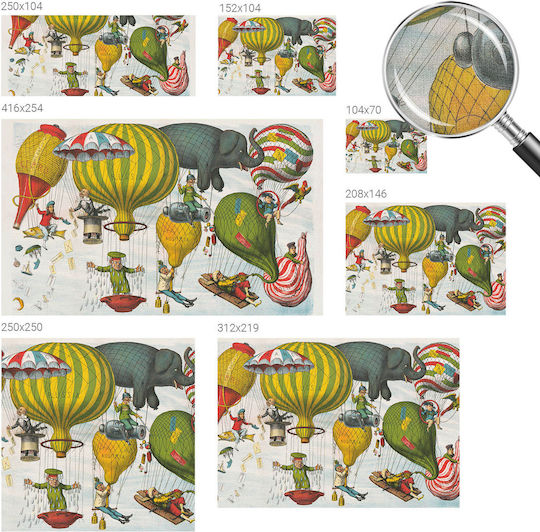 Tapet Magicstick Baloane Multicolore Pline De Aventuri 152x104
