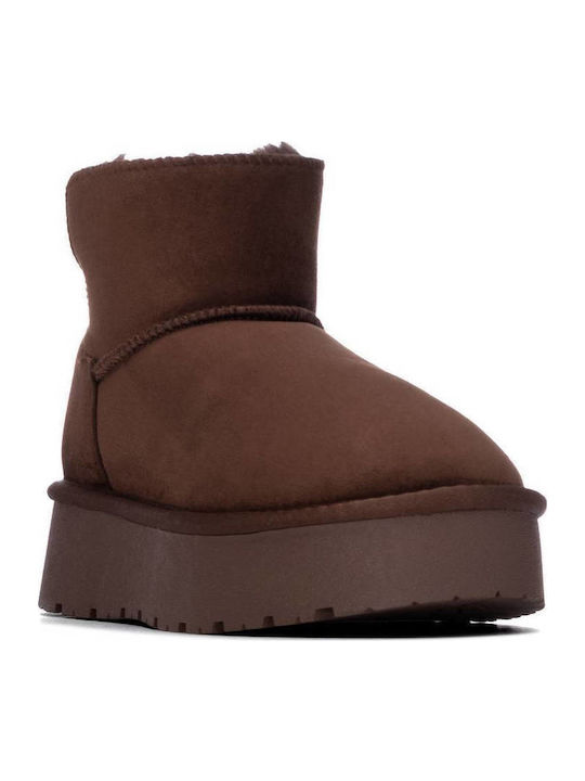 Damen Stiefeletten Braun