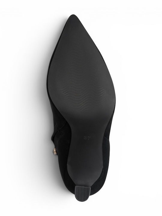 Women's Ankle Boots with High Heel Black
