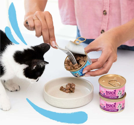Edgard Cooper Wet Cat Food with Chicken Meat and Cod Grain Free 85gr