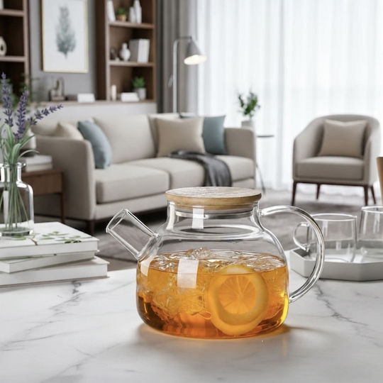Glass Transparent Teapot 1000ml