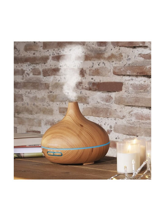 Cecotec Dispozitiv de Aromaterapie cu Led Ultrasonic Umidificator cu Temporizator Maro 300ml