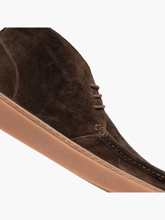 Herrenstiefel Braune Leder Casual