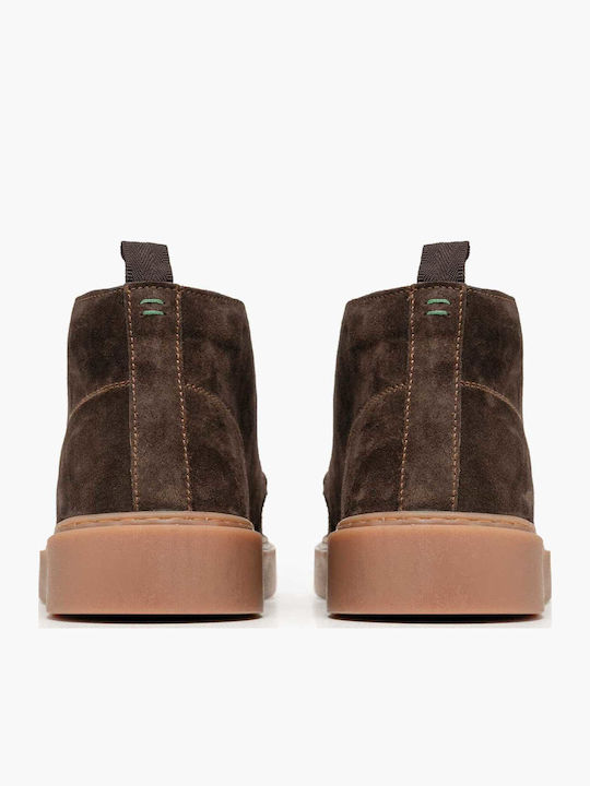 Herrenstiefel Braune Leder Casual