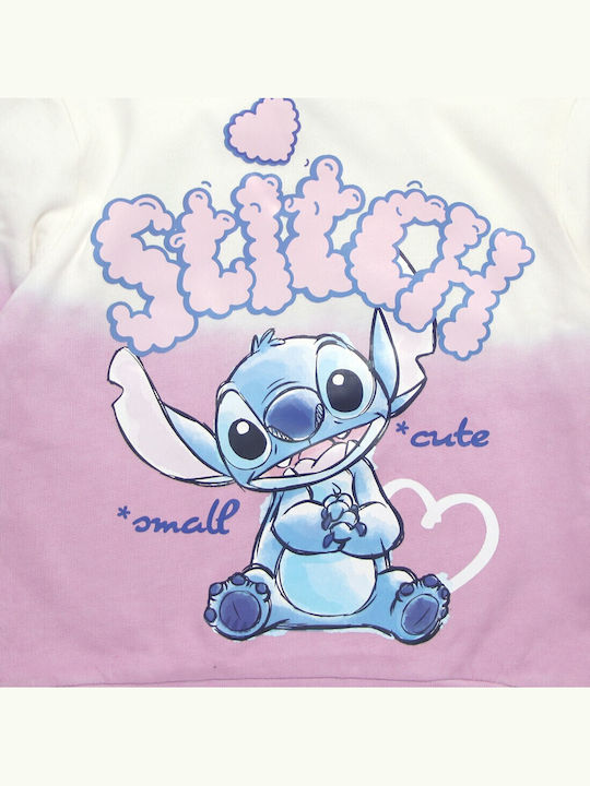 Kids Hoodie Lilac Stitch Ombré