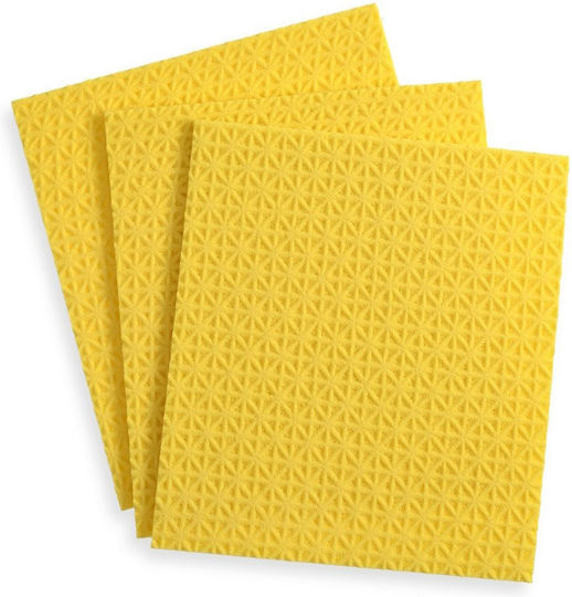 Spontex Spontex Reinigungstücher Allgemeine Verwendung Gelbe 18.5x20.5cm 3 Stück