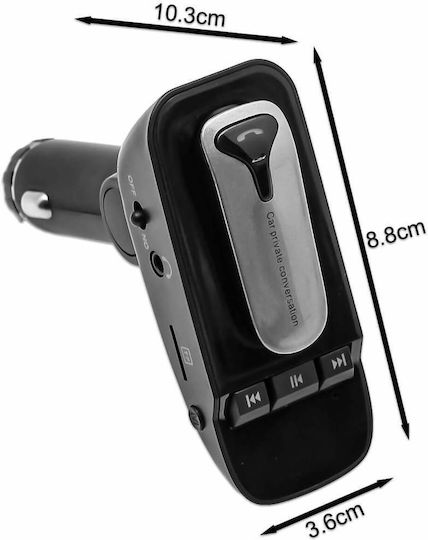 FM Transmitter Αυτοκινήτου με Bluetooth / AUX / USB