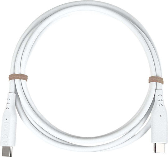 PremiumCord Cablu USB 2.0 USB-C tată - USB-C 60W PD Alb 1.5m