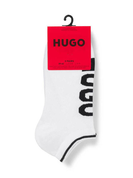 Hugo Лого Cc Мъжки Чорапи Бели 3Брой