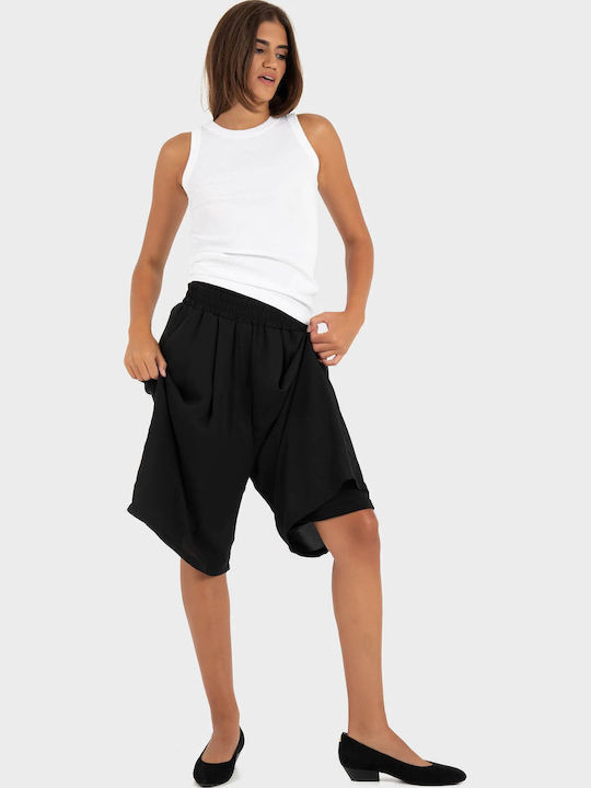 Damen Bermudas Schwarz & Weiß CN143A10FUT-Black
