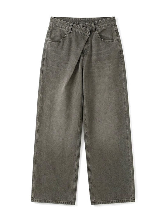 Damen Jeans Hosen in Entspannt Passform Grün