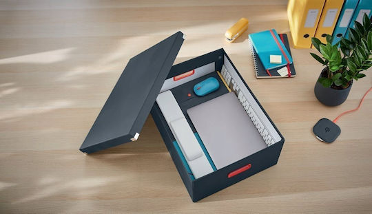 Leitz Papier Aufbewahrungsbox mit Deckel Graue 36,7x27,8x19,1cm