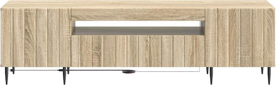 Dulap pentru televizor cu iluminare LED Stejar Sonoma L153xA35xÎ43cm