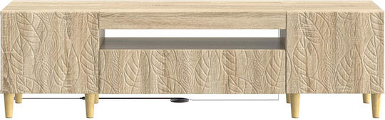 Dulap pentru TV cu Iluminare LED Stejar Sonoma L153xA35xÎ43cm