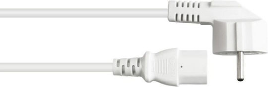 Goobay Schuko / IEC C13 - Schuko / IEC C13 Cable 1m White 18043