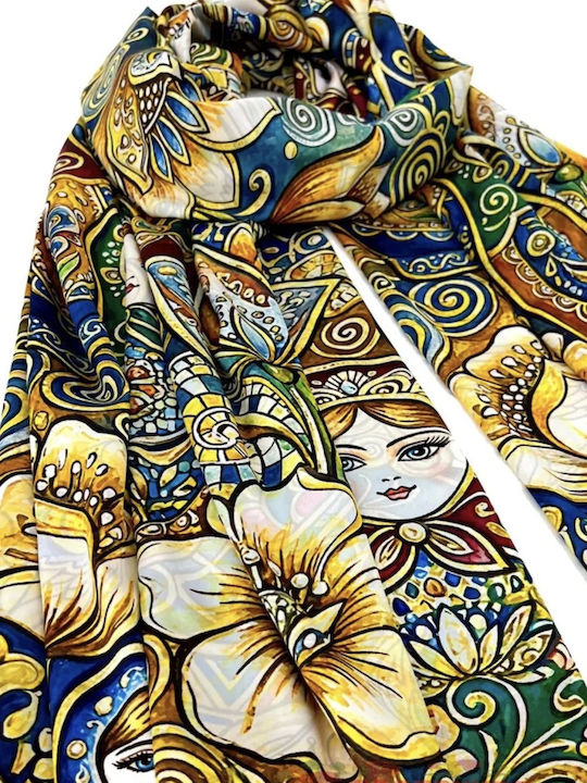 Women's Silk Multicolour Shawl
