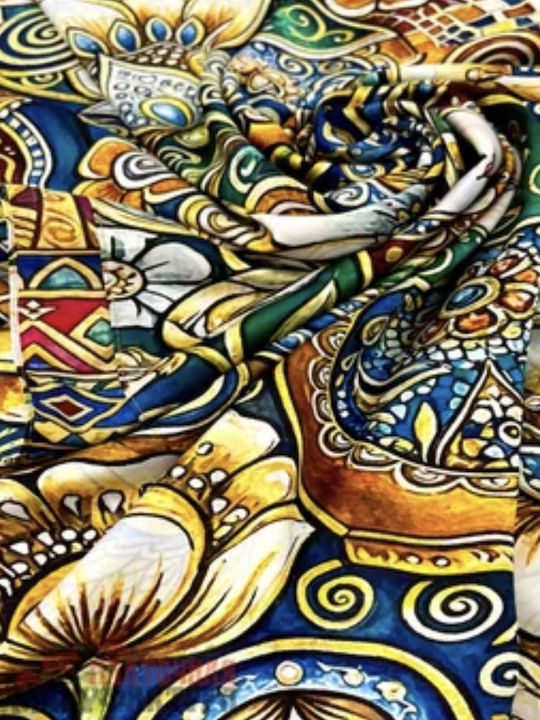 Women's Silk Multicolour Shawl