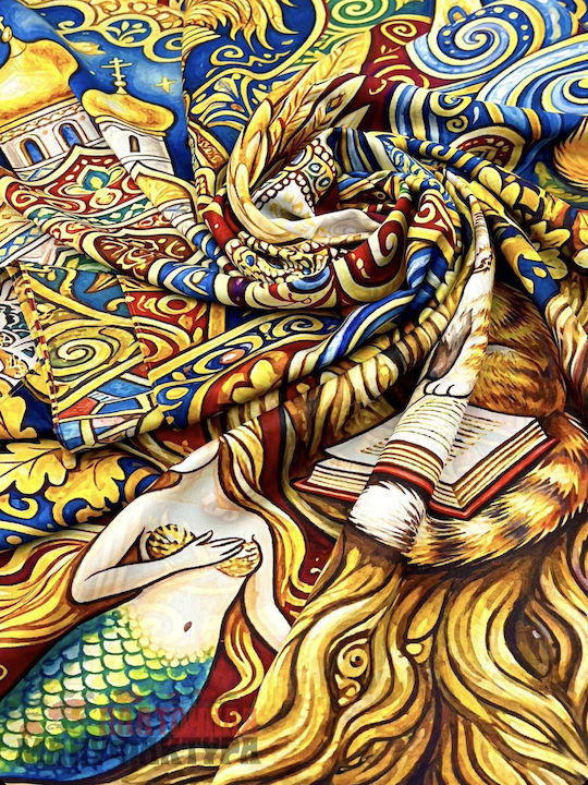 Women's Silk Shawl Multicolour