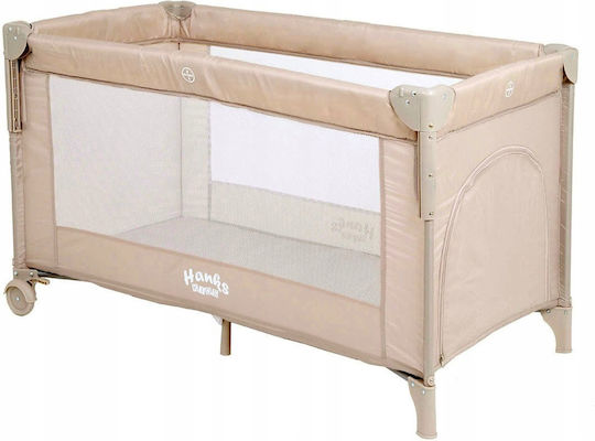 2 Level Playpen with Mattress Beige 126x73cm