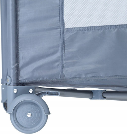 Hanks Kids Laufstall 2 Ebenen mit Matratze Graue 73cm
