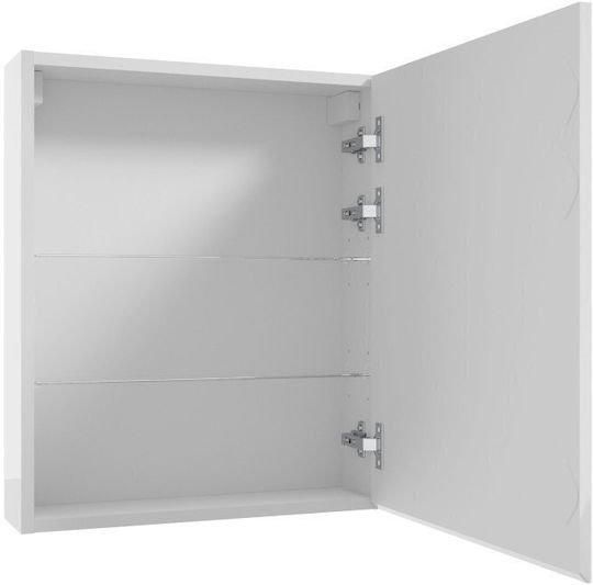 Deftrans Ορθογώνιος με Ντουλάπι 50x60cm Λευκός