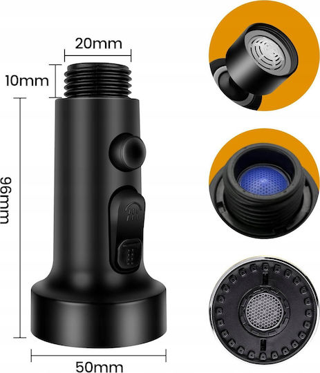 N'Oveen Flexibel Spritzfilter Wasserhahn mit Filter