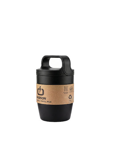 Emerson Thermos Glass Plastic Stainless Steel BPA Free 250ml Eco