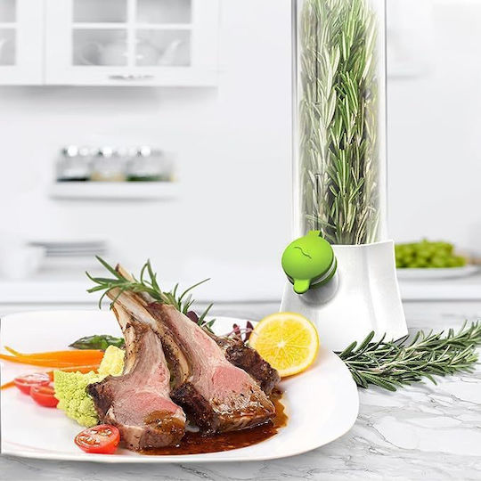 Suport Pentru Menținerea Prospețimii Plantelor În Frigider Recipient Cu Capac Transparent Sistem De Hidratare Pentru Menținerea Prospețimii Plantelor Design Modern Pentru Bucătărie Reutilizabil Ușor De Utilizat 27x13 Cm Negru Pristyle