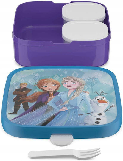 Rosti Mepal Campus Plastic Kids' Food Container Frozen 1.65 Litre Multicolour 18.2 x 18.2 x 6.1 cm