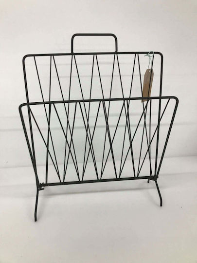 Enix Magazinständer Metallisch Schwarz 45x40x26,5cm Enix Magazinständer Metallisch Schwarz 45x40x26,5cm
