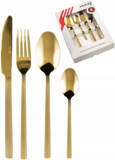 Lumarko Verlo Besteckset Edelstahl Gold 24 Stück