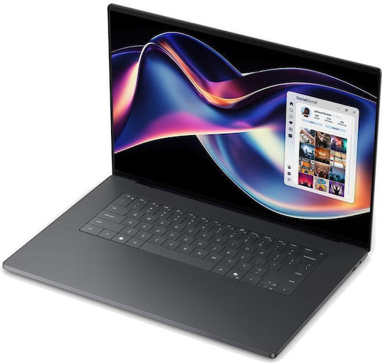 Dell XPS 16 DA16260 16" OLED Ecran Tactil 120Hz (Ultra X9-388H/64GB/1TB SSD/W11 Pro) Grafit (Tastatură Engleză Internațională)