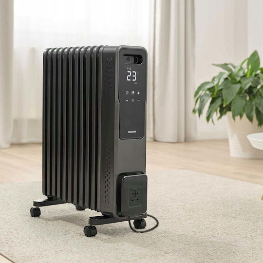 Sencor Конвектор Подов 2400W с Електронен Термостат 66x24.5cm Черен