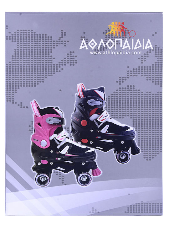 Athlopaidia Inline Регулируеми Ролери Фуксия За Възрастни