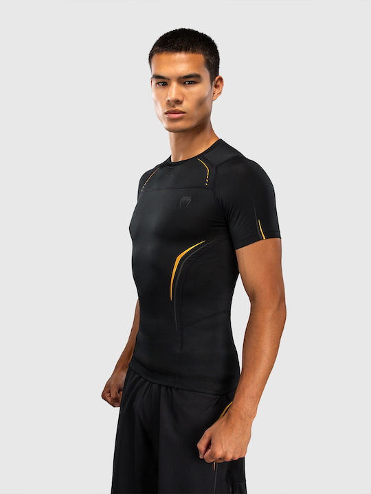 Venum Men's Short Sleeve Shirt VENUM-06390-126 for Jiu-Jitsu / MMA Black