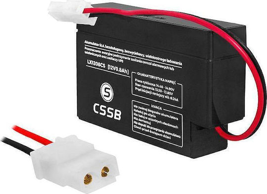 CSSB CSSB UPS-Batterie mit Gewicht 0.8Ah und Spannung 12V