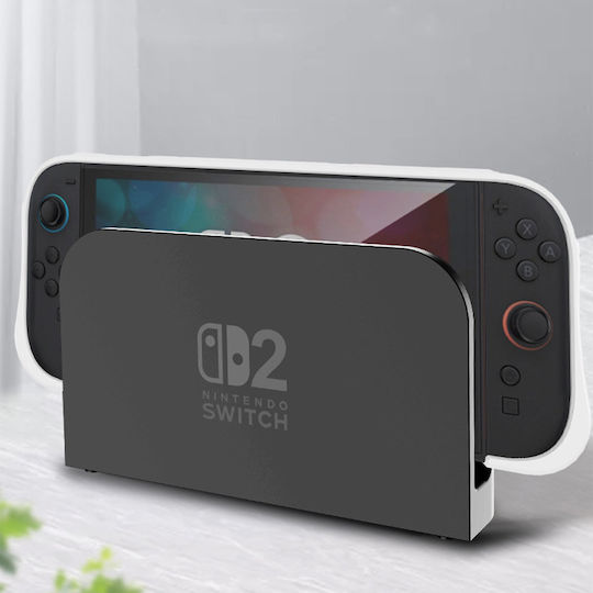 Strado Hülle Nintendo Switch 2 2025 Leichte Gaming Verbessert Griff Schwarz Schutzständer