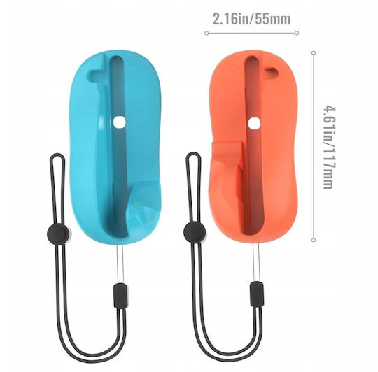 2x Mouse Holder Mouse-mode Joy-con Pad Nintendo Switch 2 Jys-ns2313-v4 Orange Blue