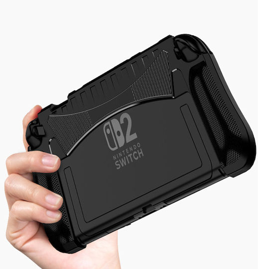 Strado Hülle Nintendo Switch 2 2025 Leichte Gaming Verbessert Griff Schwarz Schutzständer
