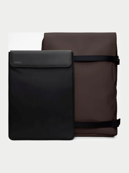 Rains Αδιάβροχη Τσάντα Πλάτης για Laptop 15" σε Καφέ χρώμα 15690-177