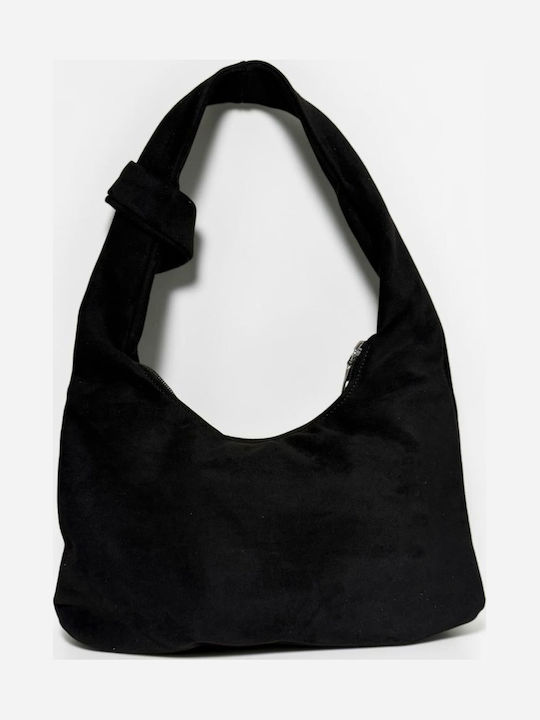 Damentasche Schulter Wildleder Schwarze