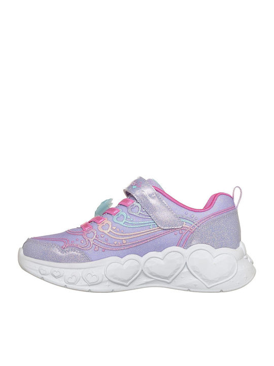 Heart Lights Kinder Sneaker mit Lichtern Lila